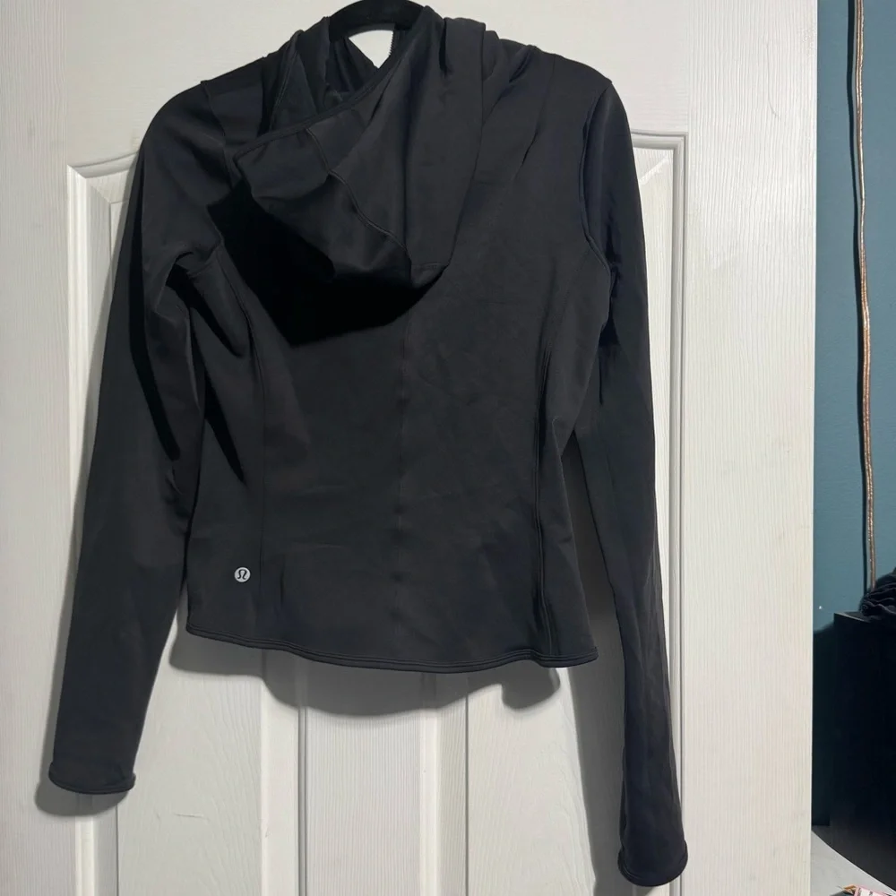 Lululemon Bold Move Zip Up Hooded Jacket Nulu Fabric Size 8 - Picture 15 of 15